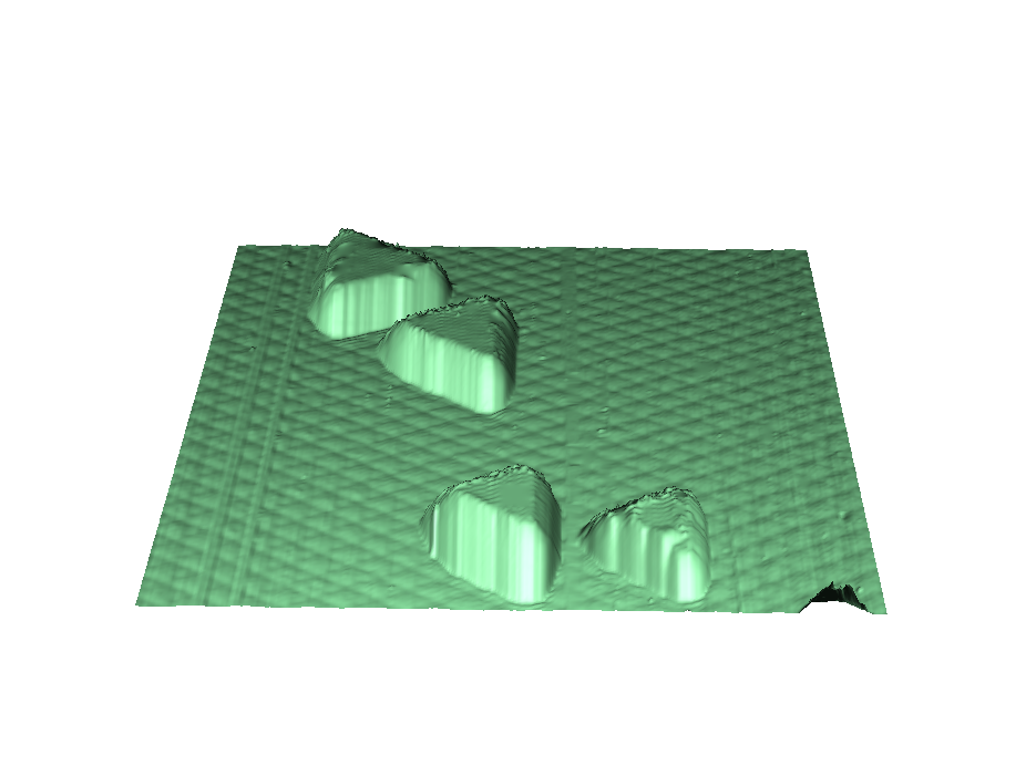 Ni triangular nanoislands on graphene\Rh(111)